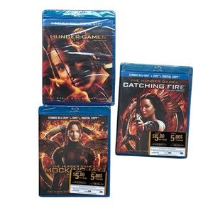 The Hunger Games NEW Blu-ray Movie Lot Sealed Catching Fire Mockingjay
